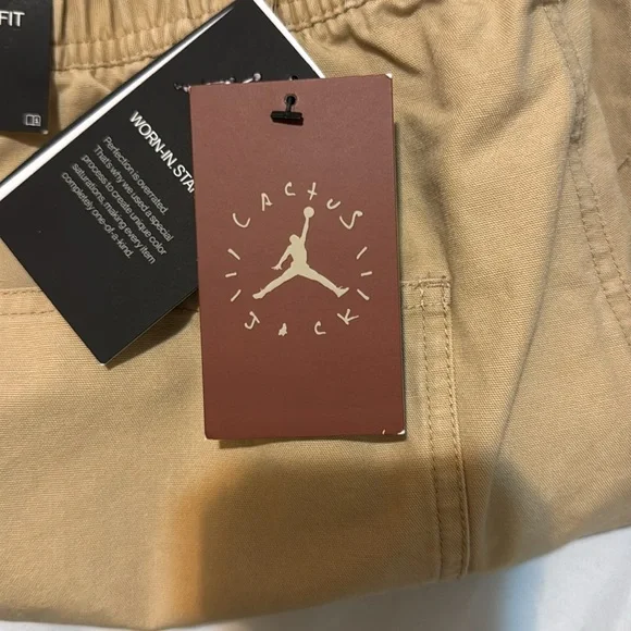 Travis Scott Cactus Jack x Jordan Canvas Pant Desert/Khaki/University Red